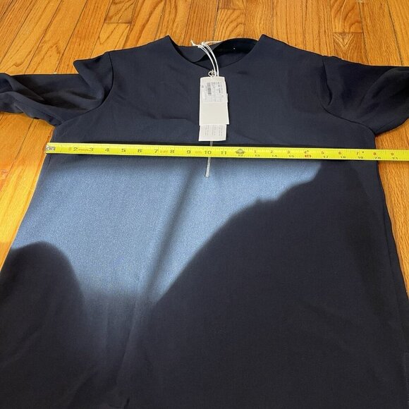 Stella McCartney NWT‎ Navy Blue Arlesa Quarter Zip Blouse Size 42 - Picture 10 of 10